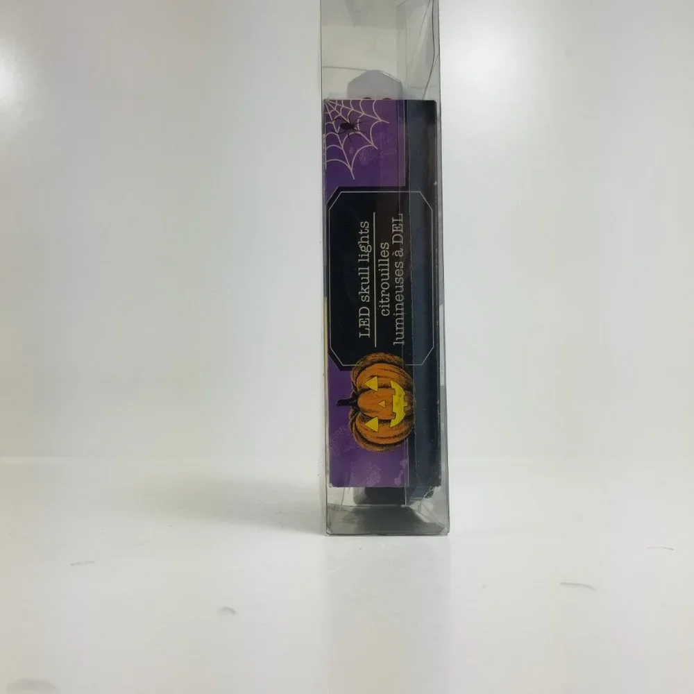 Halloween Skull light for indoor use requires 2 AA batteries